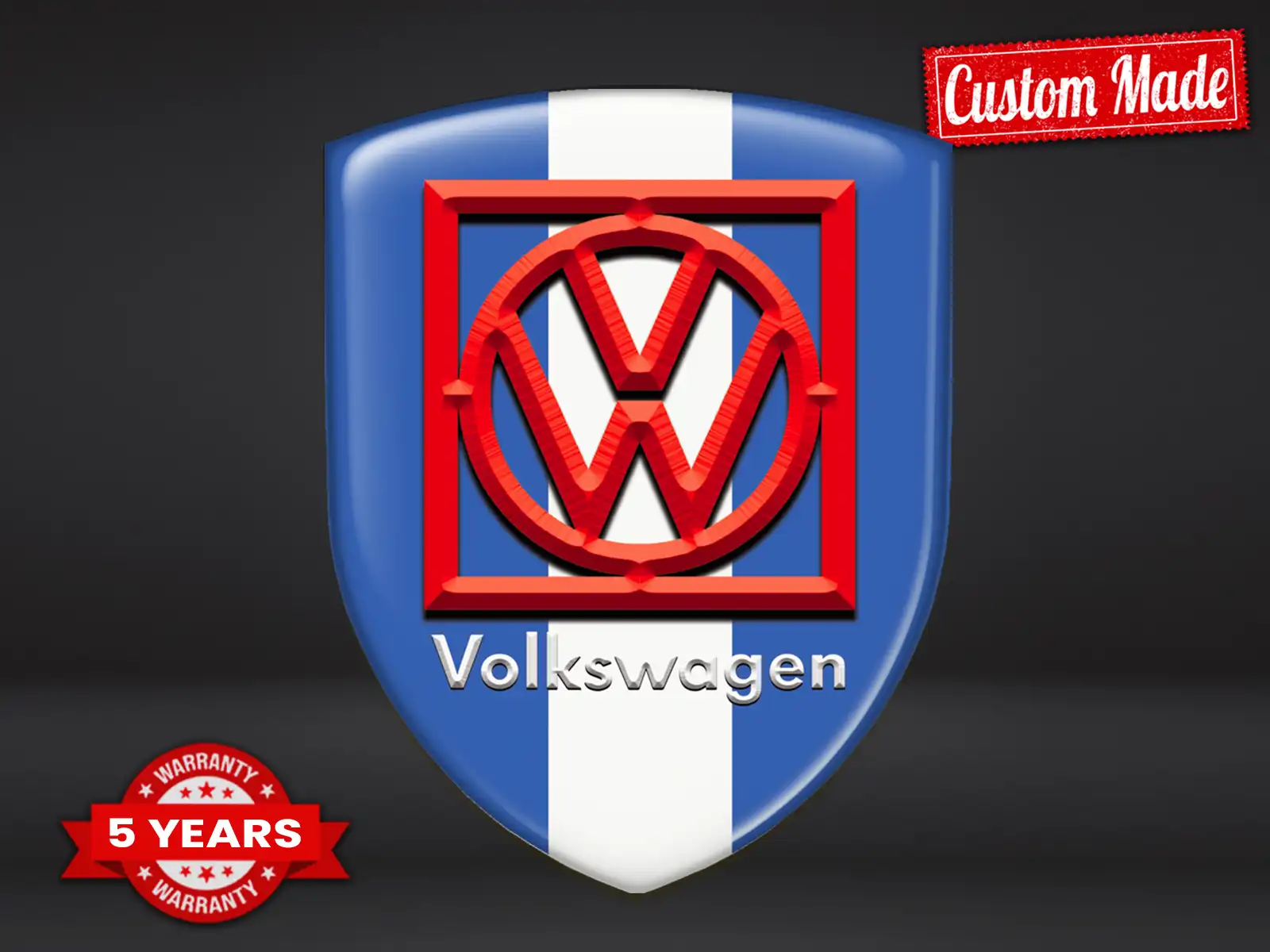 VW Custom Auto Badges High Quality Customizable Design
